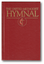 Where can you listen to United Methodist hymns?