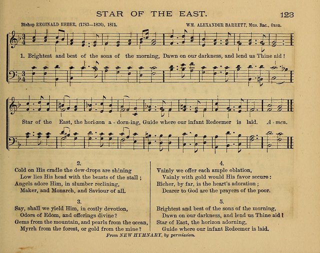 The Alleluia: a collection of hymns and tunes for the church scool, and the mid-week meeting page 123