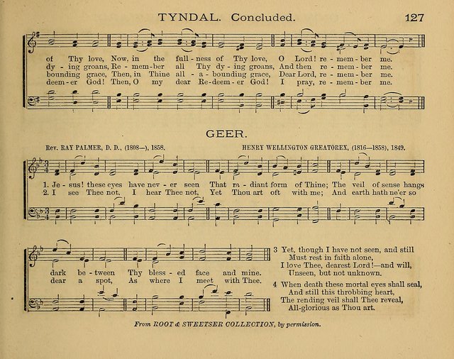 The Alleluia: a collection of hymns and tunes for the church scool, and the mid-week meeting page 127