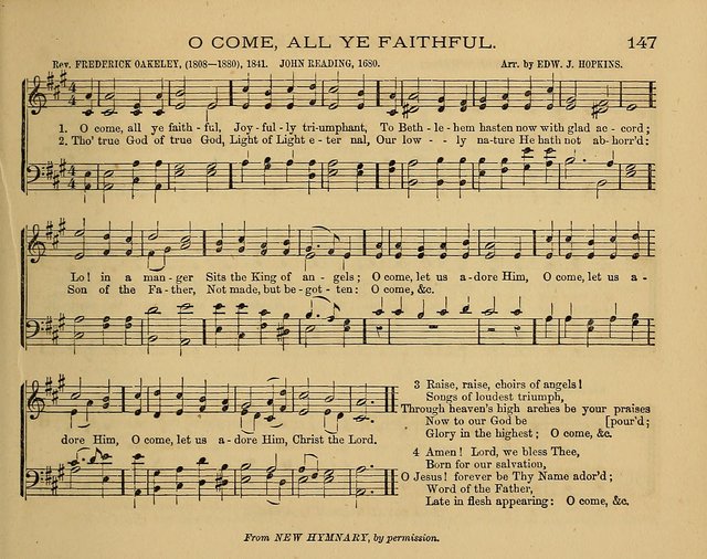 The Alleluia: a collection of hymns and tunes for the church scool, and the mid-week meeting page 147