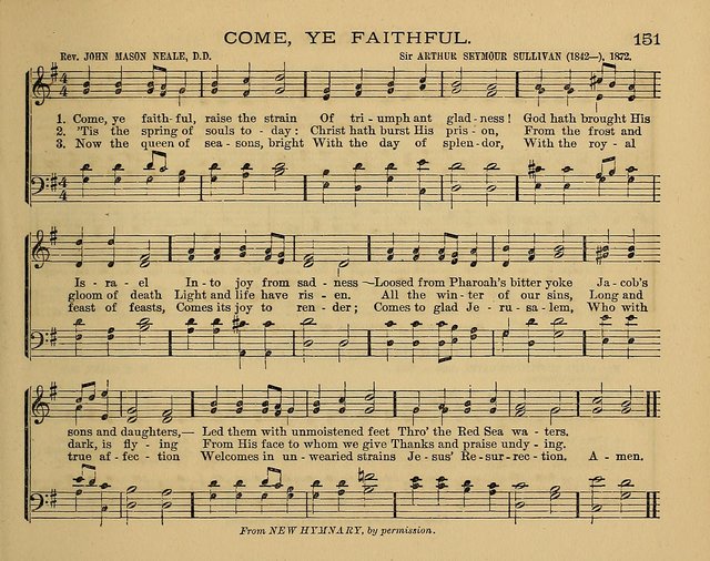 The Alleluia: a collection of hymns and tunes for the church scool, and the mid-week meeting page 151