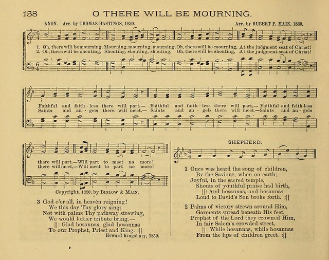 The Alleluia: a collection of hymns and tunes for the church scool, and the mid-week meeting page 158