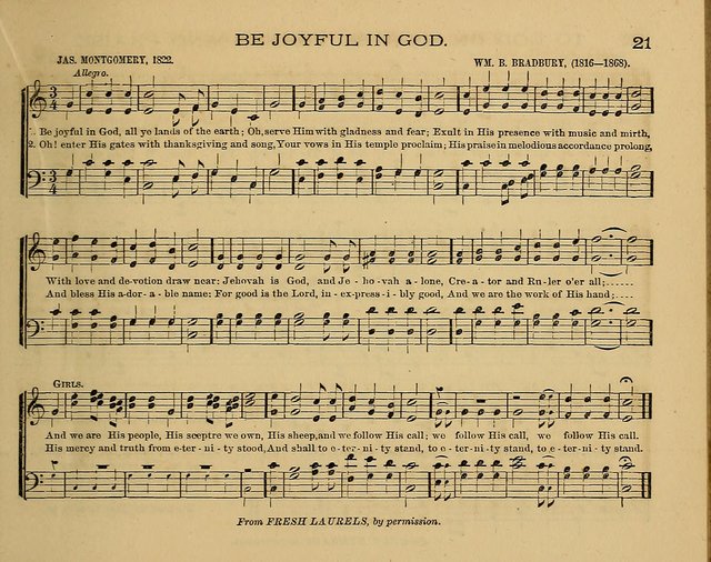 The Alleluia: a collection of hymns and tunes for the church scool, and the mid-week meeting page 21