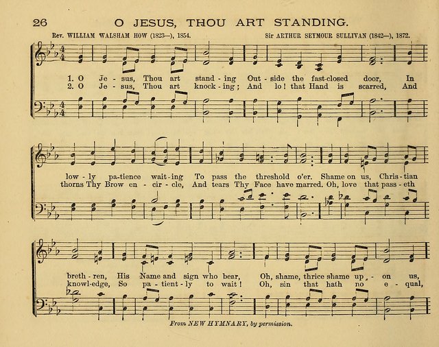 The Alleluia: a collection of hymns and tunes for the church scool, and the mid-week meeting page 26