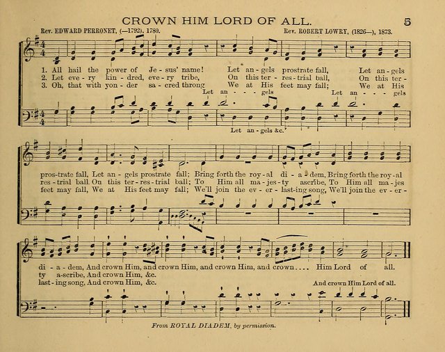 The Alleluia: a collection of hymns and tunes for the church scool, and the mid-week meeting page 5