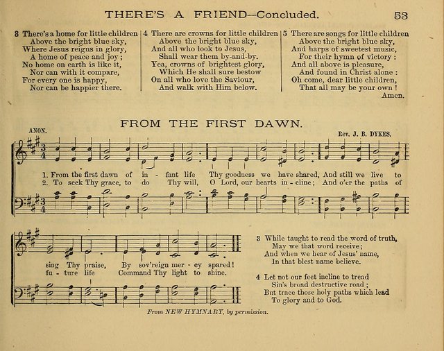The Alleluia: a collection of hymns and tunes for the church scool, and the mid-week meeting page 53