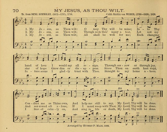 The Alleluia: a collection of hymns and tunes for the church scool, and the mid-week meeting page 70