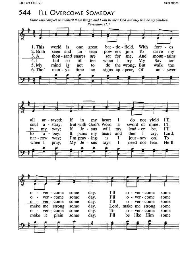 African American Heritage Hymnal page 863