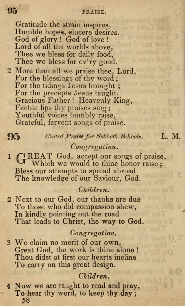 The American Baptist Sabbath-School Hymn-Book page 62