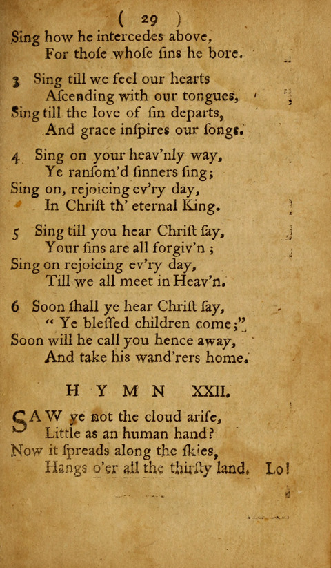 A Choice Collection of Hymns, in which are some never before printed page 27
