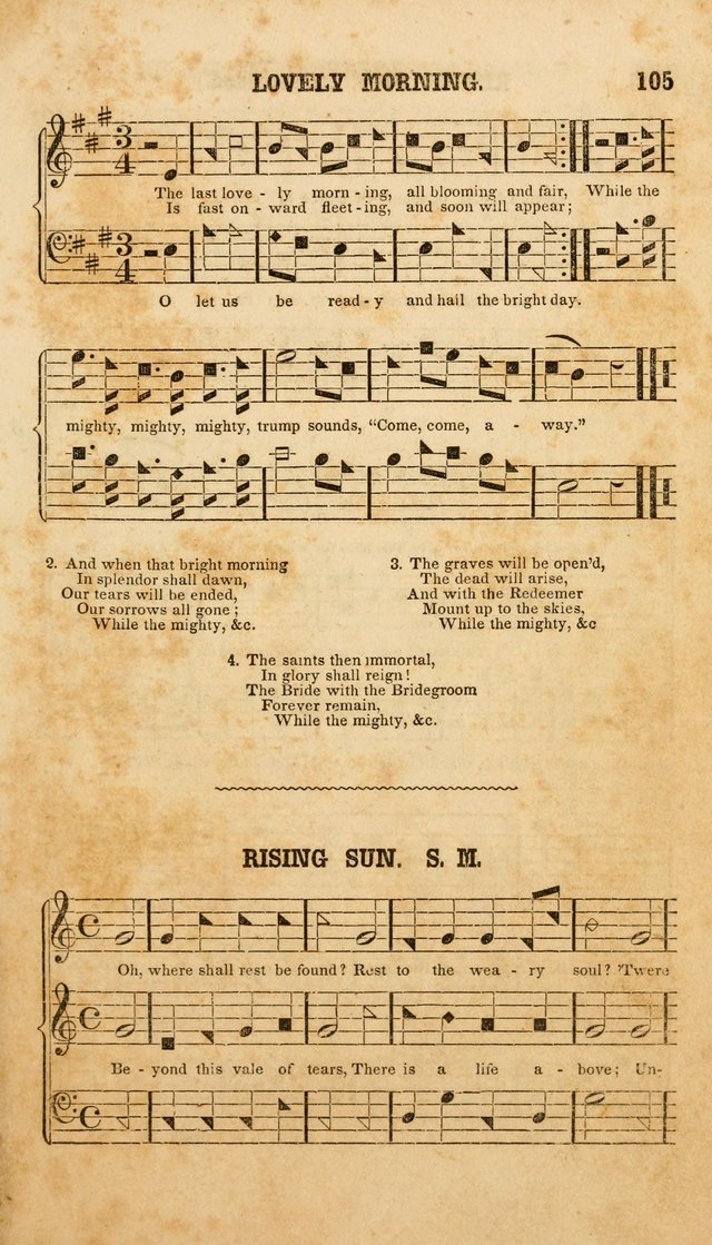 The American Church Harp: containing a choice selection of hymns and tunes comprising a variety of meters, well adapted to all Christian churches, singing schools, and private families page 107