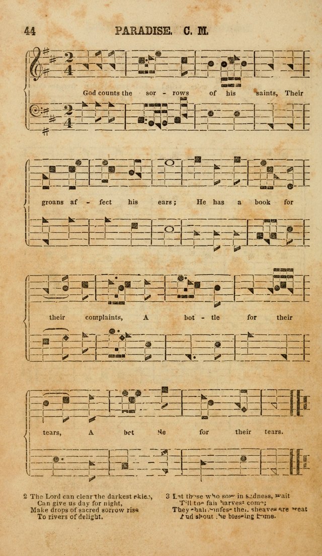 The American Church Harp: containing a choice selection of hymns and tunes comprising a variety of meters, well adapted to all Christian churches, singing schools, and private families page 46