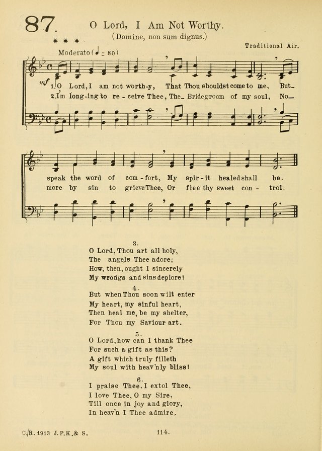 American Catholic Hymnal: an extensive collection of hymns, Latin chants, and sacred songs for church, school, and home, including Gregorian masses, vesper psalms, litanies... page 121