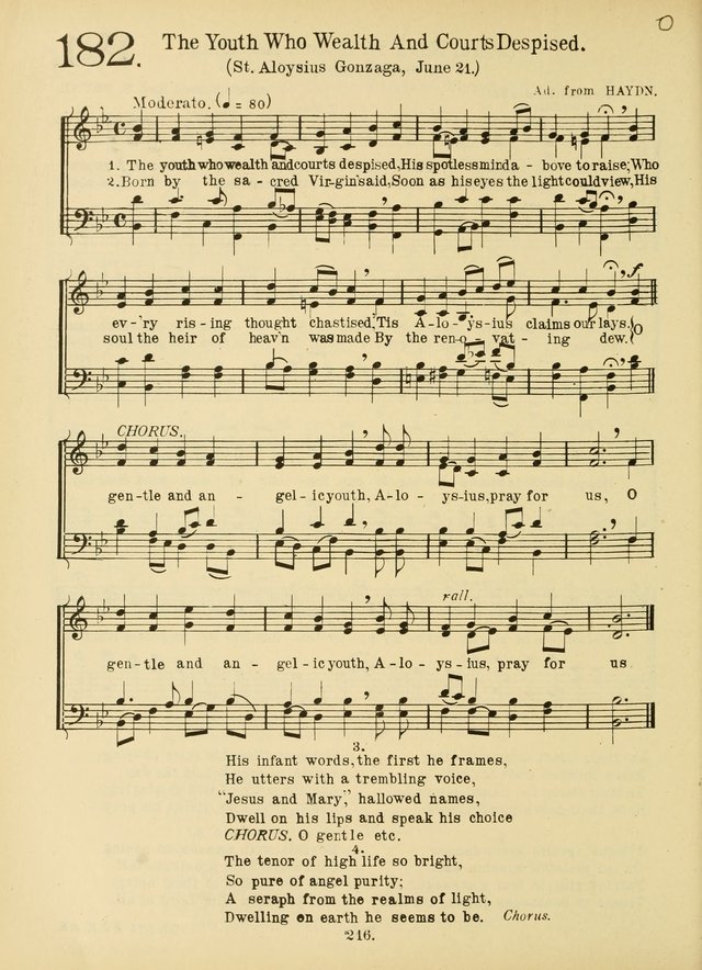 American Catholic Hymnal: an extensive collection of hymns, Latin chants, and sacred songs for church, school, and home, including Gregorian masses, vesper psalms, litanies... page 223