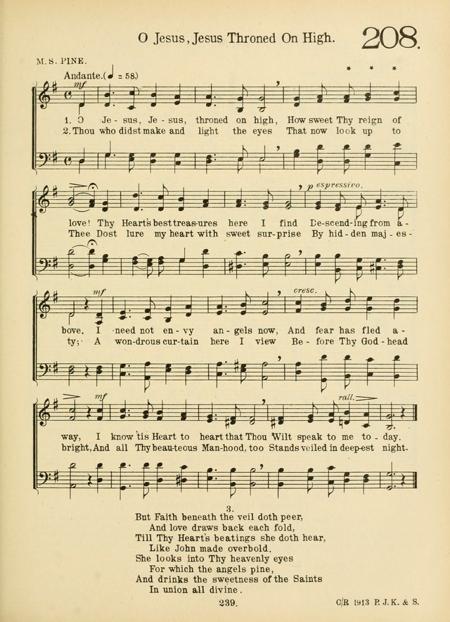 American Catholic Hymnal: an extensive collection of hymns, Latin chants, and sacred songs for church, school, and home, including Gregorian masses, vesper psalms, litanies... page 246