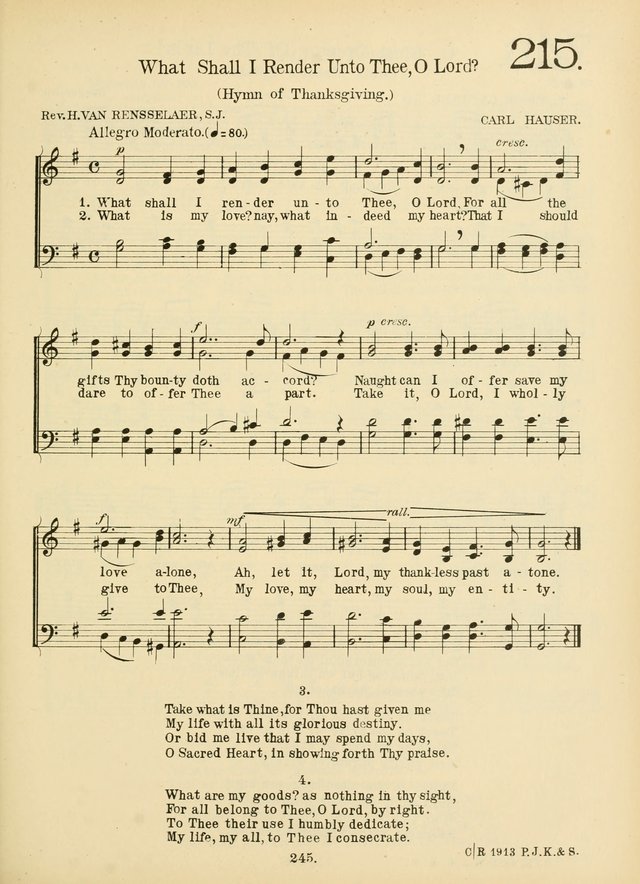 American Catholic Hymnal: an extensive collection of hymns, Latin chants, and sacred songs for church, school, and home, including Gregorian masses, vesper psalms, litanies... page 252