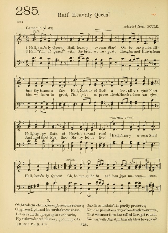 American Catholic Hymnal: an extensive collection of hymns, Latin chants, and sacred songs for church, school, and home, including Gregorian masses, vesper psalms, litanies... page 333