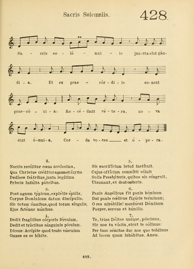 American Catholic Hymnal: an extensive collection of hymns, Latin chants, and sacred songs for church, school, and home, including Gregorian masses, vesper psalms, litanies... page 482