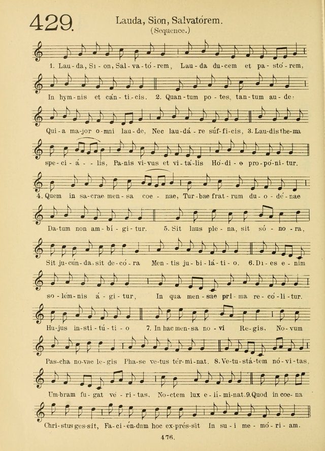 American Catholic Hymnal: an extensive collection of hymns, Latin chants, and sacred songs for church, school, and home, including Gregorian masses, vesper psalms, litanies... page 483