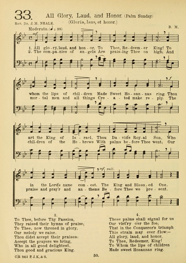American Catholic Hymnal: an extensive collection of hymns, Latin chants, and sacred songs for church, school, and home, including Gregorian masses, vesper psalms, litanies... page 57