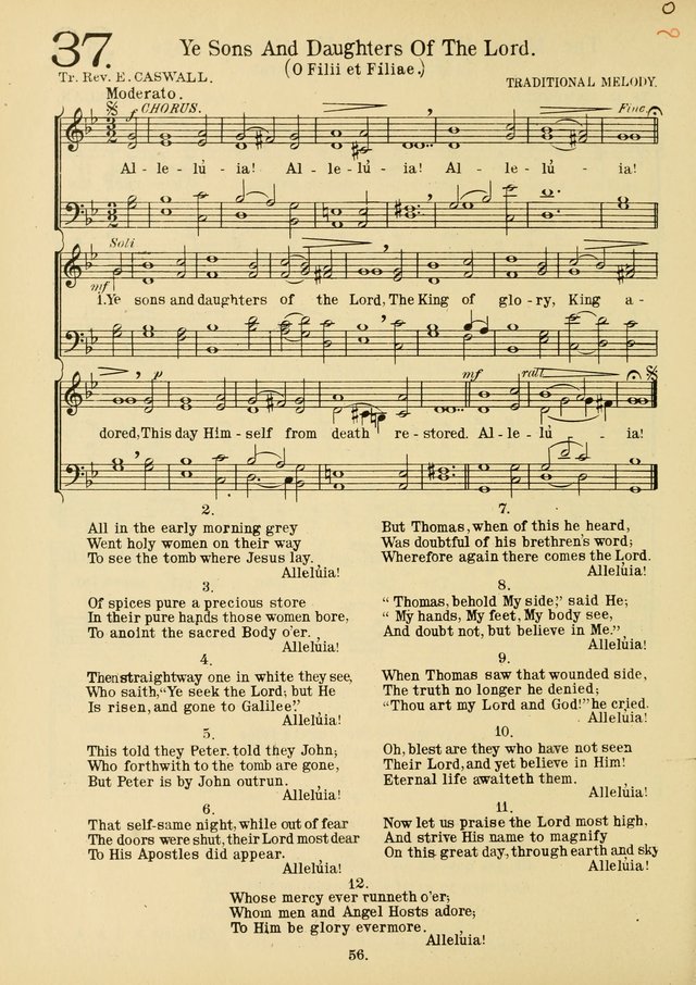 American Catholic Hymnal: an extensive collection of hymns, Latin chants, and sacred songs for church, school, and home, including Gregorian masses, vesper psalms, litanies... page 63