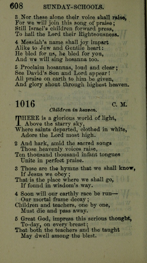 A Collection of Hymns for the use of the African Methodist Episcopal Zion Church in America page 602