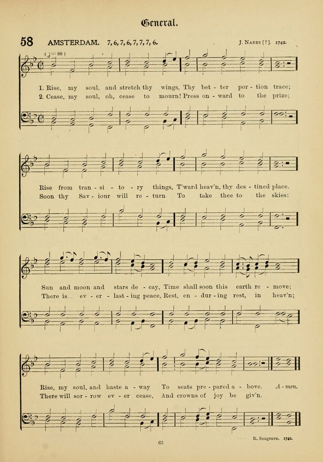 The Academic Hymnal page 64