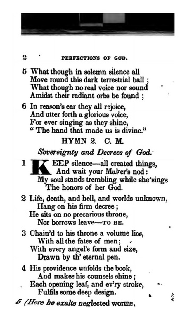 Additional Hymns, Adopted by the General Synod of the Reformed Dutch Church  in North America, at their Session June 1831. 2nd ed. page 1