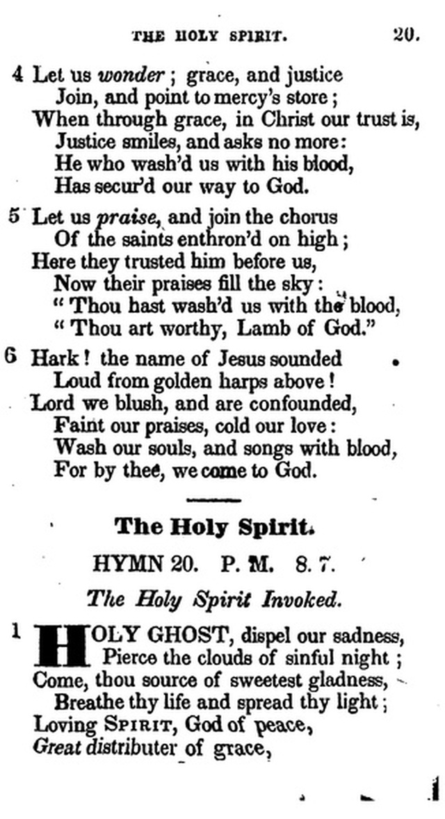 Additional Hymns, Adopted by the General Synod of the Reformed Dutch Church  in North America, at their Session June 1831. 2nd ed. page 18