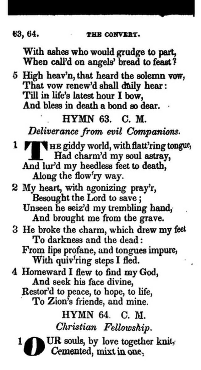 Additional Hymns, Adopted by the General Synod of the Reformed Dutch Church  in North America, at their Session June 1831. 2nd ed. page 51
