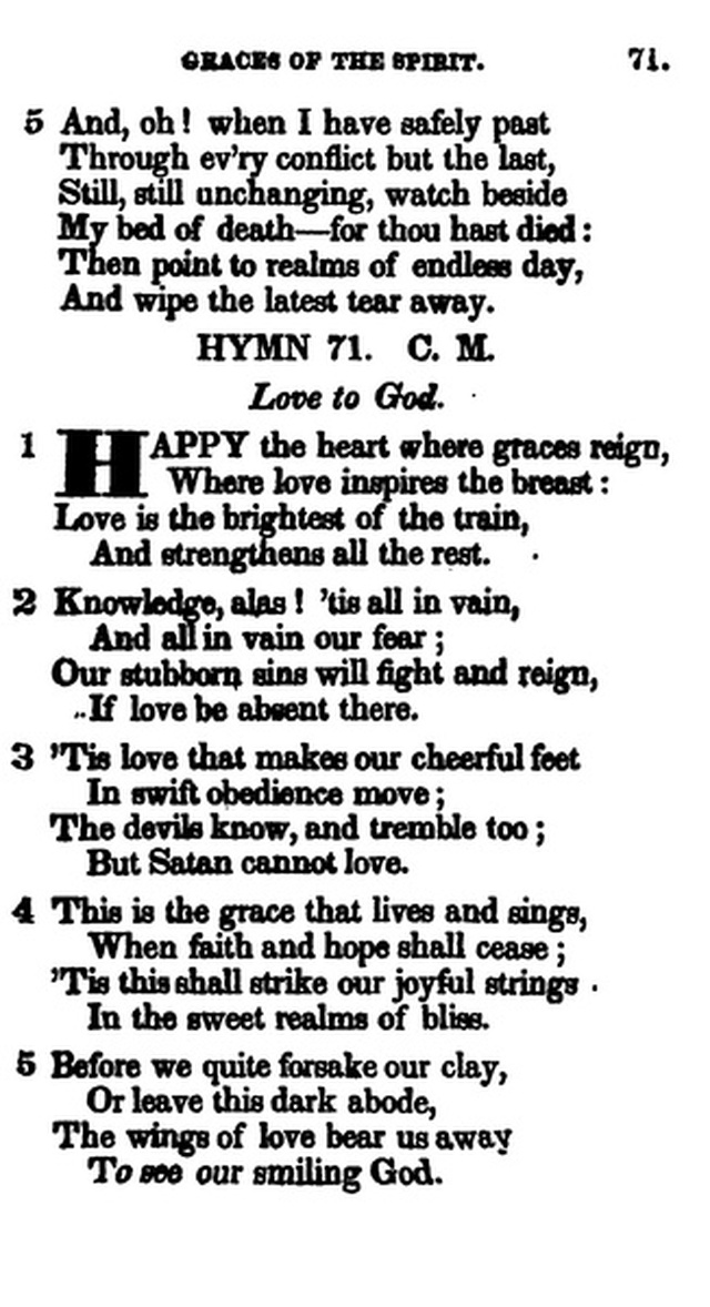 Additional Hymns, Adopted by the General Synod of the Reformed Dutch Church  in North America, at their Session June 1831. 2nd ed. page 58