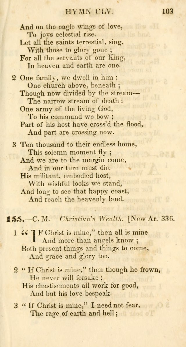 Additional Hymns, Adopted by the General Synod of the Reformed Protestant Dutch Church in North America, at their Session, June 1846, and authorized to be used in the churches under their care page 108