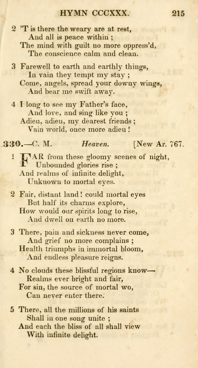 Additional Hymns, Adopted by the General Synod of the Reformed Protestant Dutch Church in North America, at their Session, June 1846, and authorized to be used in the churches under their care page 220
