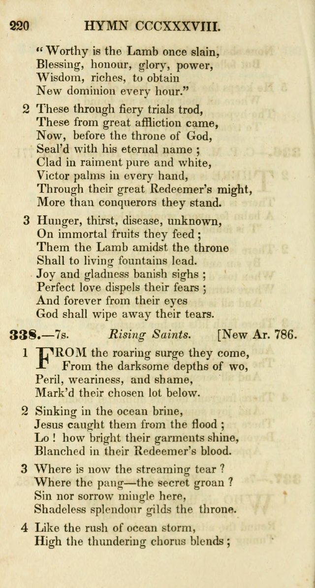 Additional Hymns, Adopted by the General Synod of the Reformed Protestant Dutch Church in North America, at their Session, June 1846, and authorized to be used in the churches under their care page 225