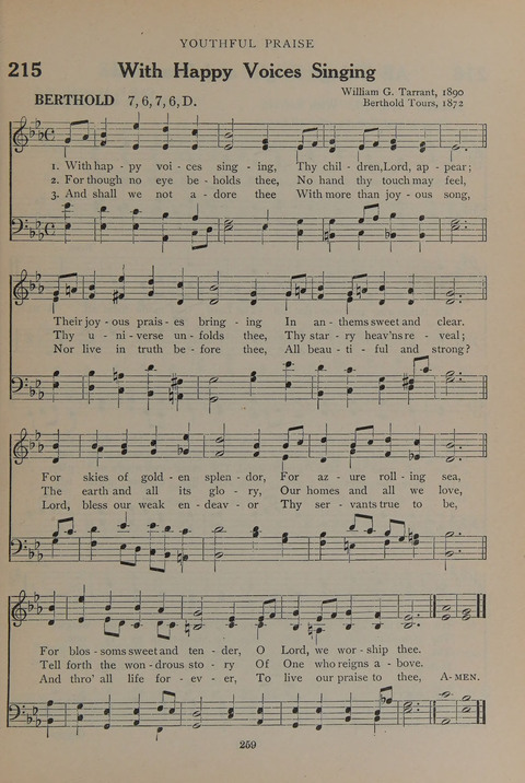 The Abingdon Hymnal: a Book of Worship for Youth page 257