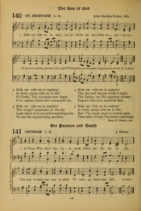 The American Hymnal for Chapel Service page 116