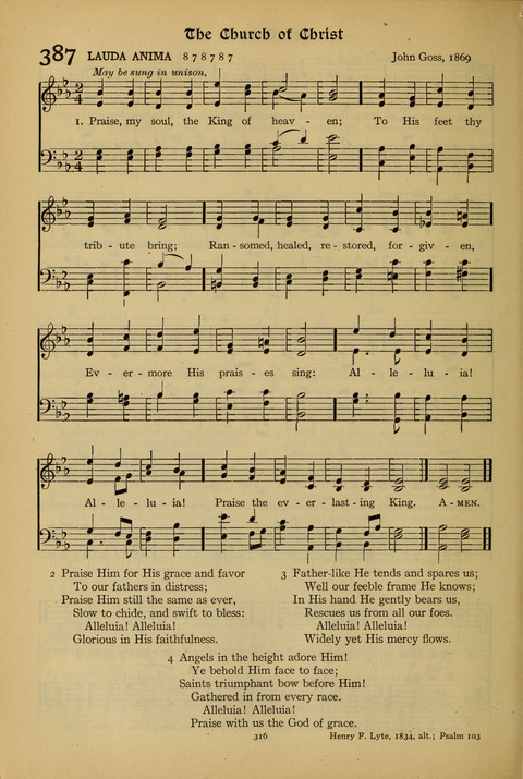 The American Hymnal for Chapel Service page 316