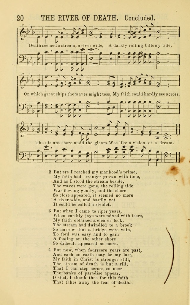 Apostolic Hymns and Songs: a collection of hymns and songs, both new and old, for the church, protracted meetings, and the Sunday school page 20