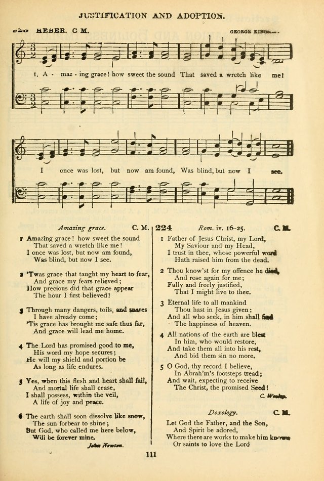 The African Methodist Episcopal Hymn and Tune Book: adapted to the doctrines and usages of the church (6th ed.) page 111