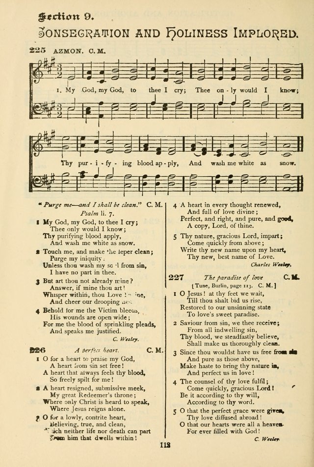 The African Methodist Episcopal Hymn and Tune Book: adapted to the doctrines and usages of the church (6th ed.) page 112