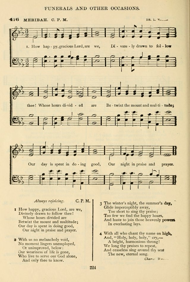 The African Methodist Episcopal Hymn and Tune Book: adapted to the doctrines and usages of the church (6th ed.) page 224