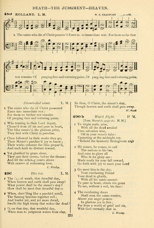 The African Methodist Episcopal Hymn and Tune Book: adapted to the doctrines and usages of the church (6th ed.) page 231