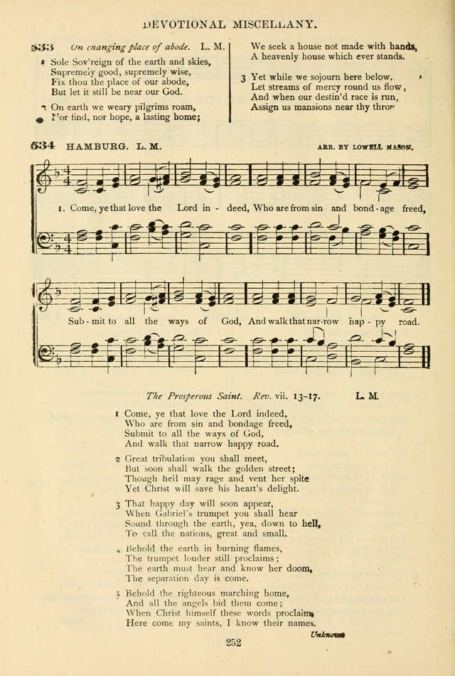 The African Methodist Episcopal Hymn and Tune Book: adapted to the doctrines and usages of the church (6th ed.) page 252