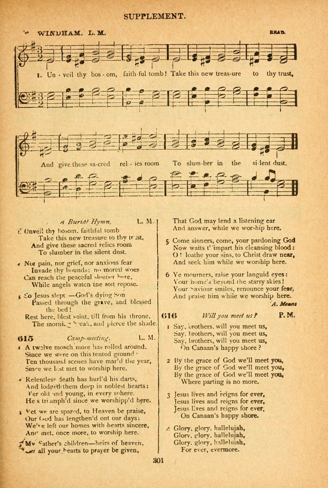 The African Methodist Episcopal Hymn and Tune Book: adapted to the doctrines and usages of the church (6th ed.) page 301