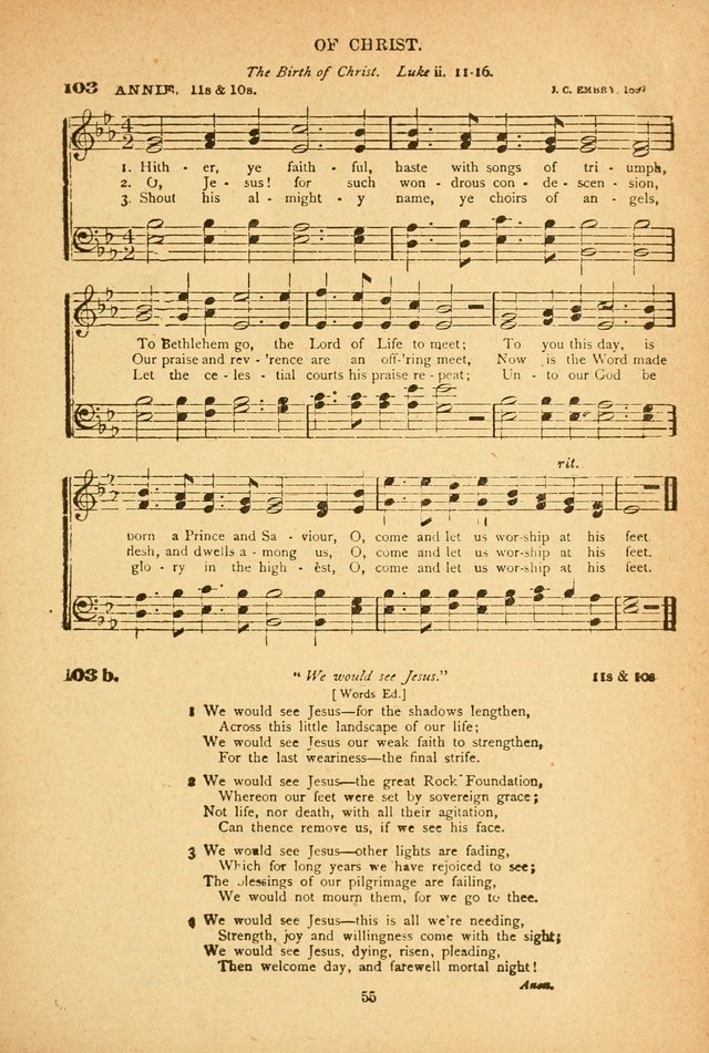 The African Methodist Episcopal Hymn and Tune Book: adapted to the doctrines and usages of the church (6th ed.) page 55