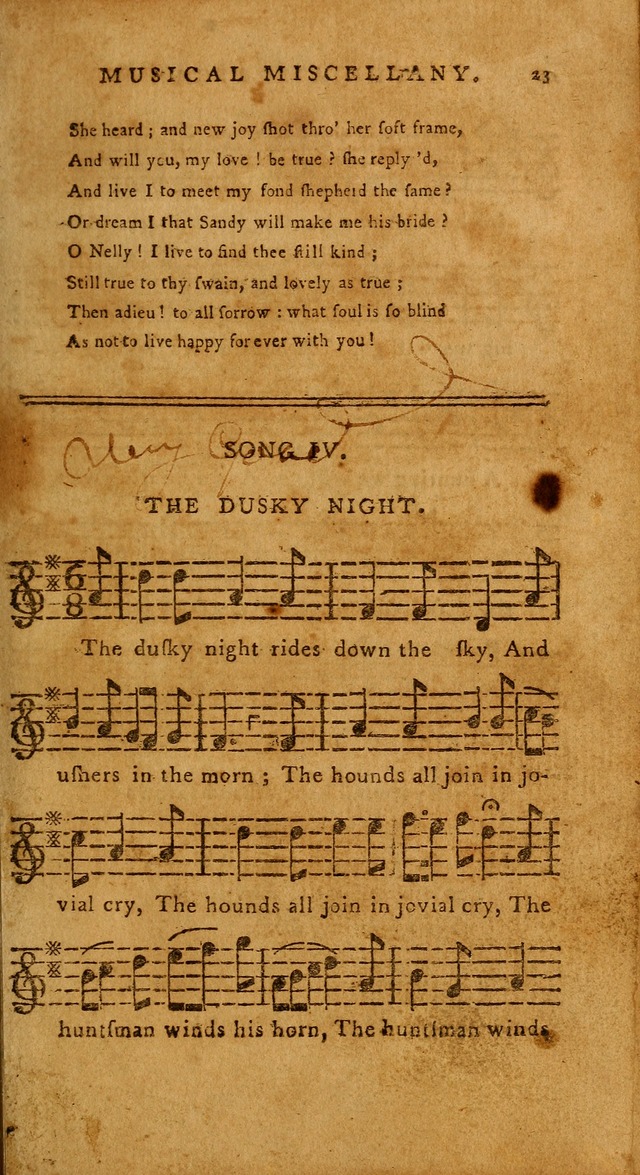 The American Musical Miscellany: a collection of the newest and most approved songs, set to music page 11
