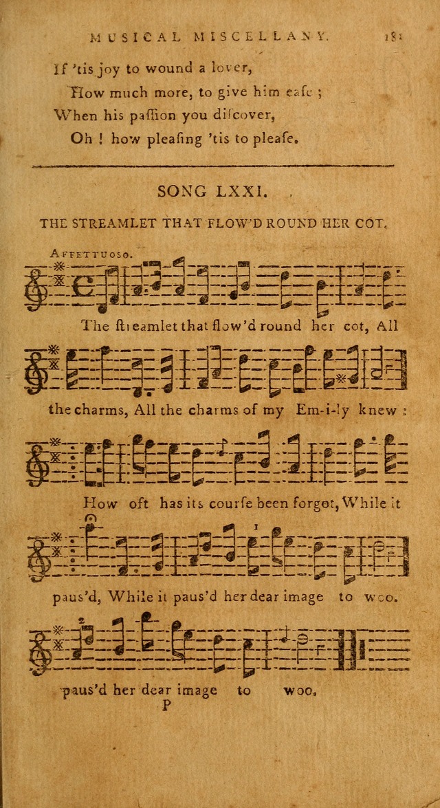 The American Musical Miscellany: a collection of the newest and most approved songs, set to music page 167