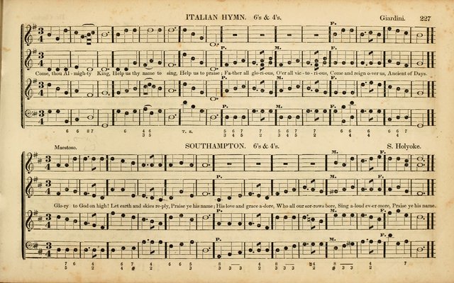 American Psalmody: a collection of sacred music, comprising a great variety of psalm, and hymn tunes, set-pieces, anthems and chants, arranged with a figured bass for the organ...(3rd ed.) page 224