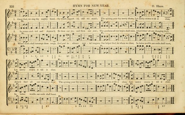 American Psalmody: a collection of sacred music, comprising a great variety of psalm, and hymn tunes, set-pieces, anthems and chants, arranged with a figured bass for the organ...(3rd ed.) page 329