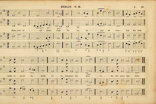 American Psalmody: a collection of sacred music, comprising a great variety of psalm, and hymn tunes, set-pieces, anthems and chants, arranged with a figured bass for the organ...(3rd ed.) page 52